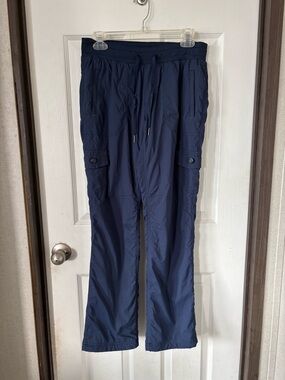 L.L. Bean Navy Cargo Drawstring Pants